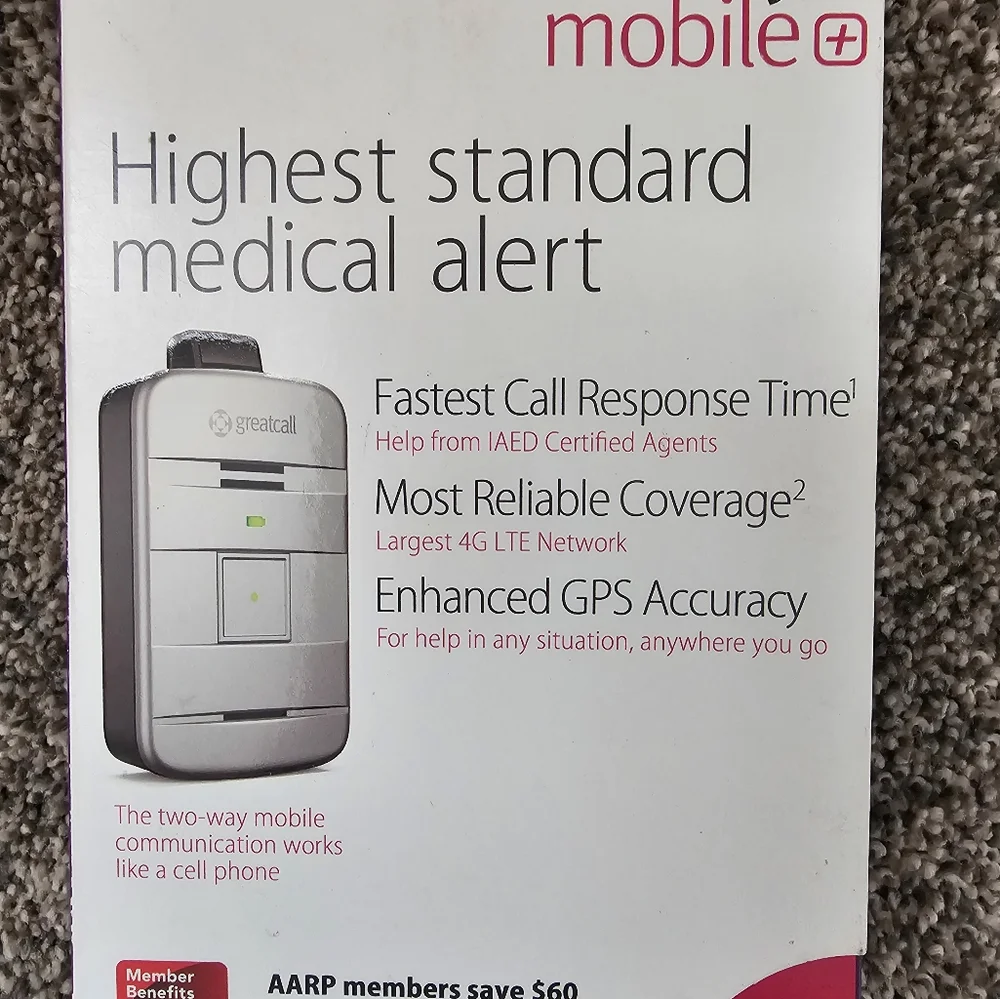 Lively Mobile Plus Highest Standard Medical Alert New In Box